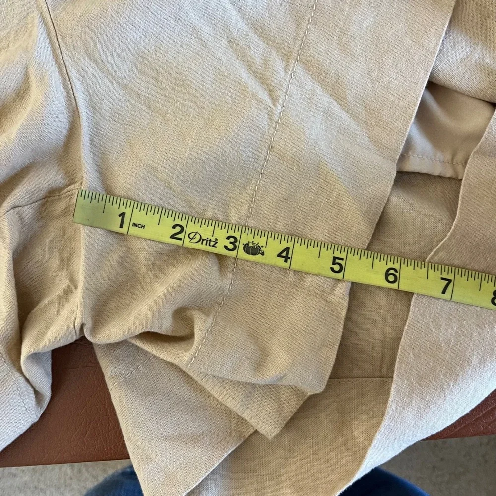 Gap‎ Linen Blend Shorts Beige Pull On Elastic Waist Casual Size XXL NWT